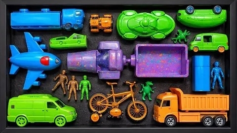 Чистка игрушечных гоночных автомобилей, автобусов Telolet, Поездов, грузовиков Molen, стальных цисте смотреть онлайн