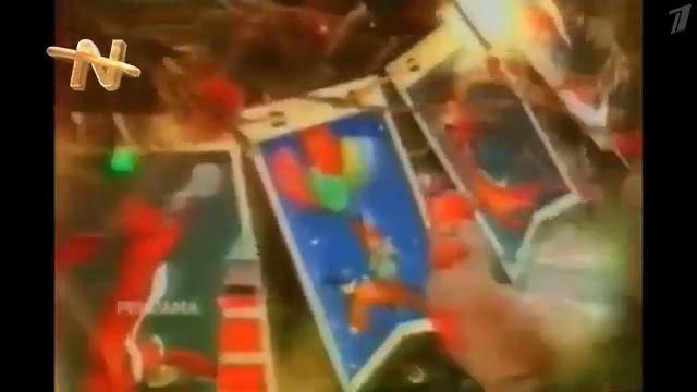 Эволюция новогодних рекламных заставок ОРТПервого канала. Remaster 2 наоборот