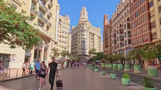 🇪🇸 Вале́нсия, Испания - прогулка по городу смотреть онлайн