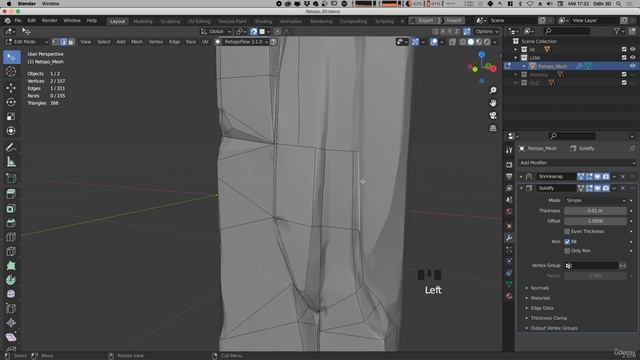 1 -Wood Retopology