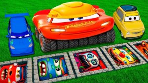 Машинки летают и прыгают! Развивающие мультики Машины помощники. Мультфильмы про машинки