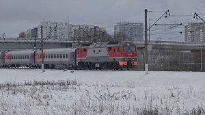 ЭП2К-319 с поездом №210 Саратов-Москва | Бирюлёво
