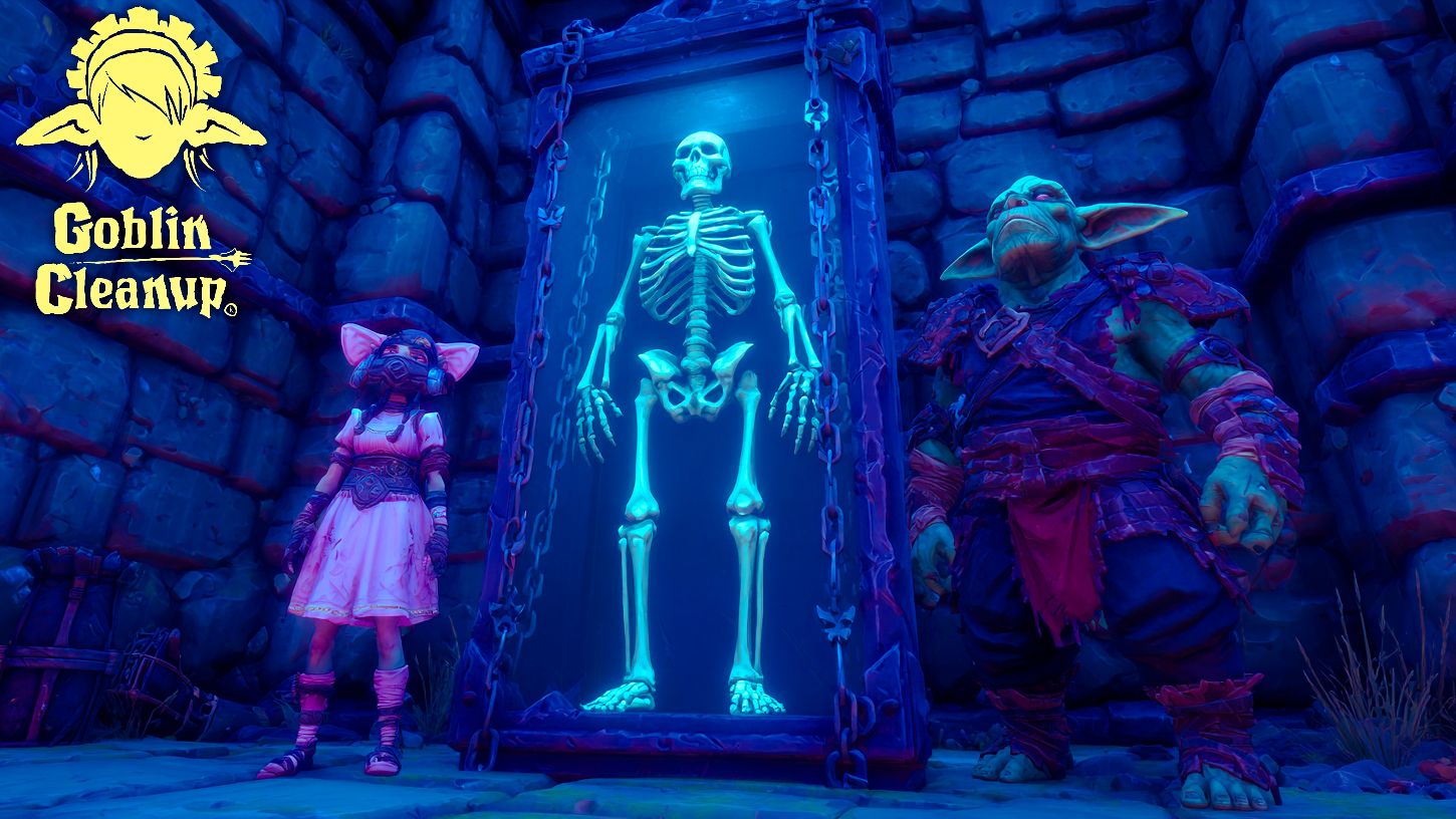 ВОССТАНАВЛИВАЕМ ЛОВУШКИ В ТЮРЬМЕ СО СКЕЛЕТАМИ!!! — GOBLIN CLEANUP