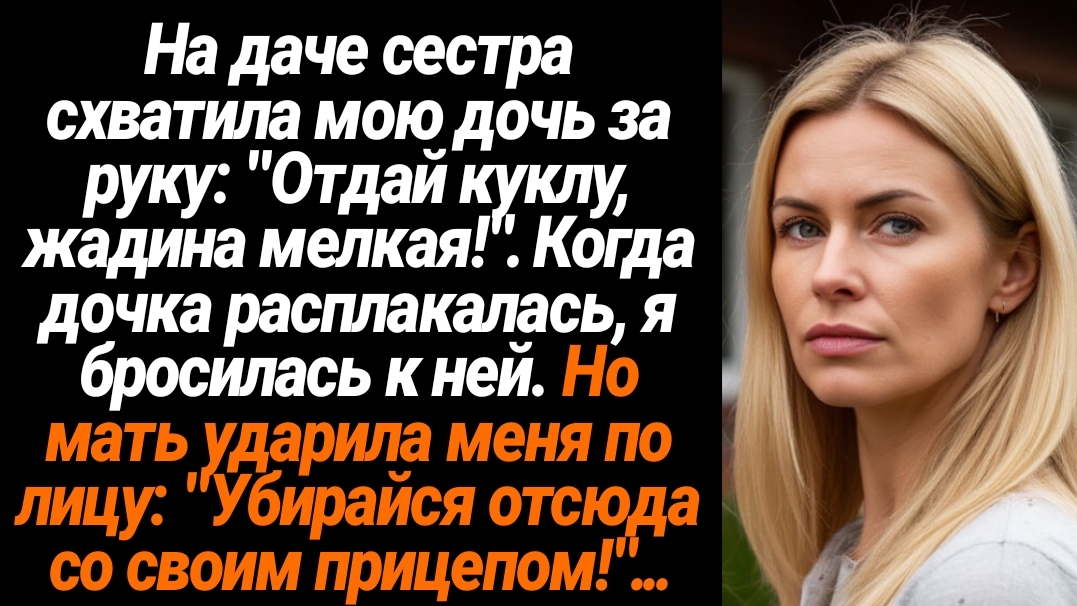 Жизненные Истории/На даче сестра схватила мою дочь за руку и хотела отобрать у неё куклу смотреть онлайн