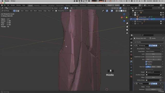 2 -Wood Retopology Timelapse 2 -Wood Retopology Timelapse
