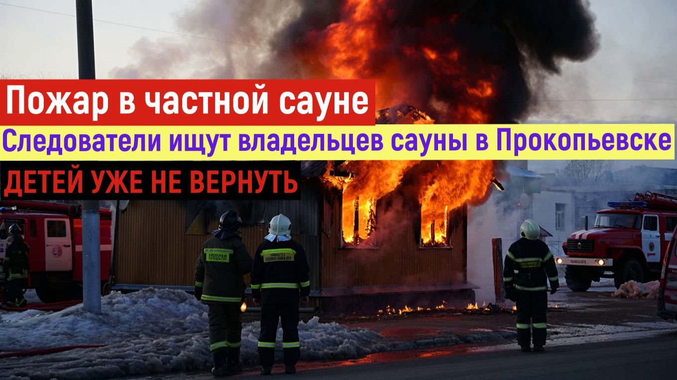 НОВОСТИ. В г. Прокопьевск Кемеровской области произошел пожар в частной сауне, погибли люди. смотреть онлайн