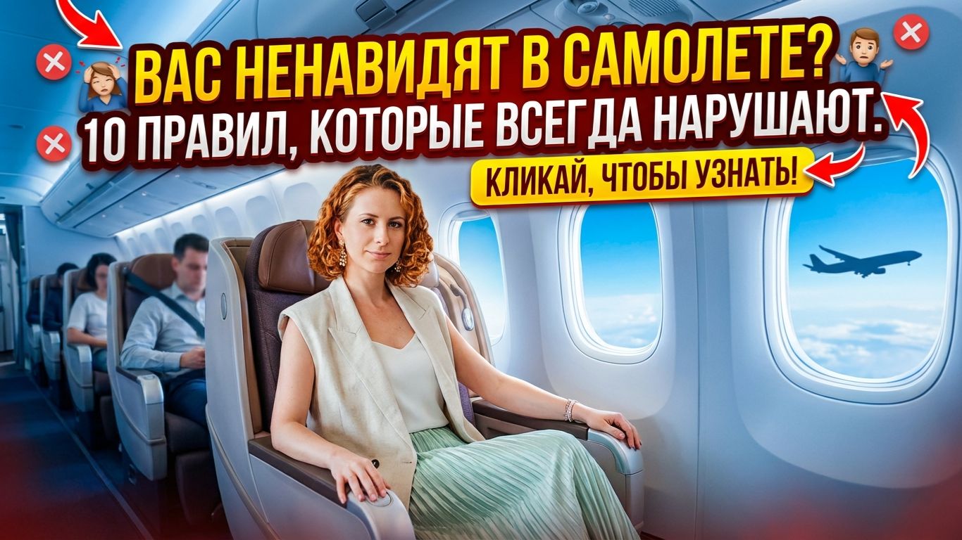 Вас ненавидят в самолете? 10 правил, которые нарушают 9 из 10 пассажиров. смотреть онлайн
