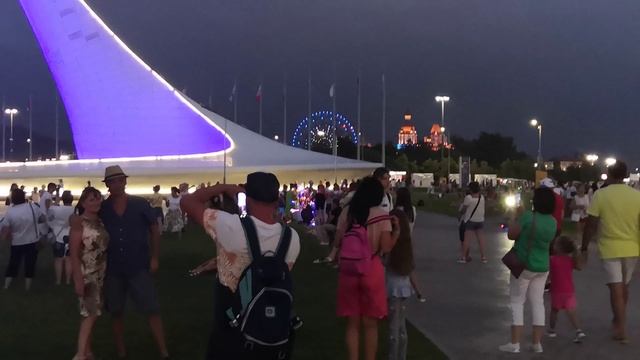 Поющий фонтан в Олимпийском парке смотреть онлайн