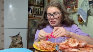 МУКБАНГ КУЗЯ НЕ ДАЛ ОБСАСАТЬ ЛАНГУСТИНОВ