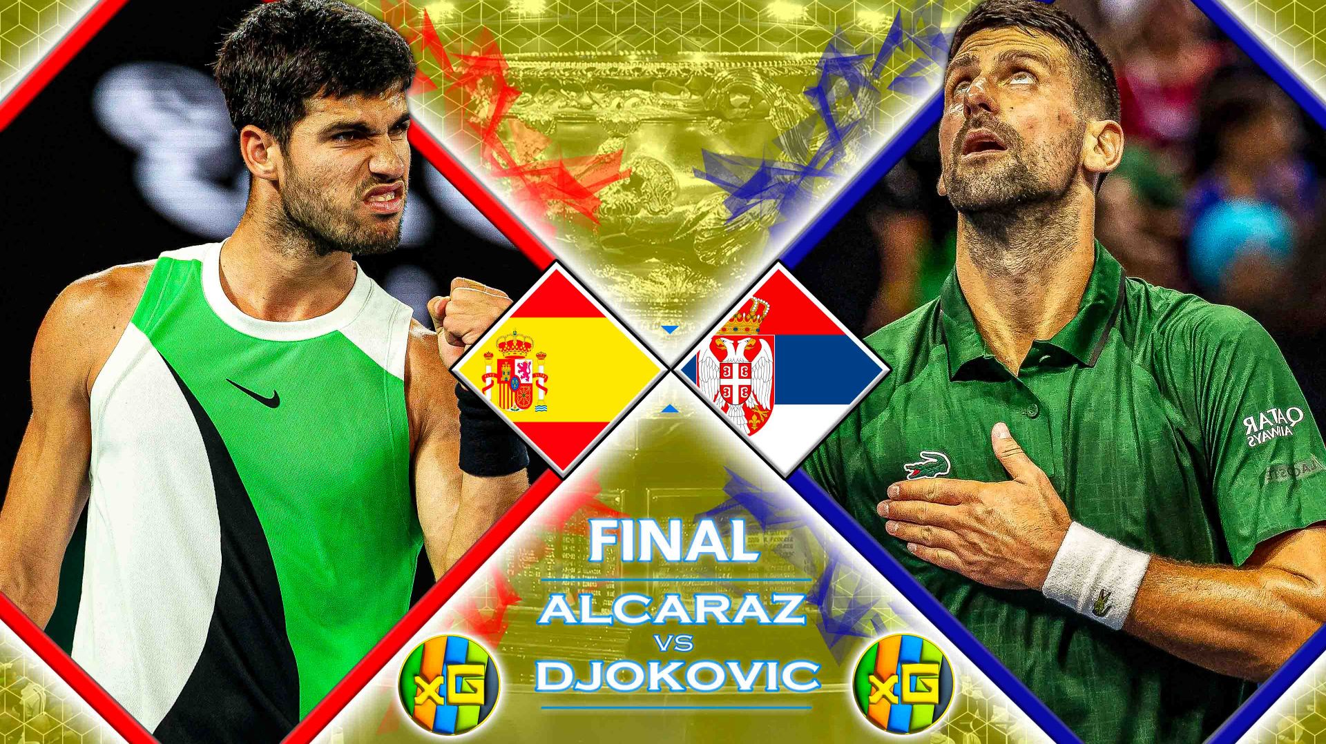 Алькарас - Джокович | AUSTRALIAN OPEN | ФИНАЛ | 01.02.2026 | Прямая трансляция | xG смотреть онлайн
