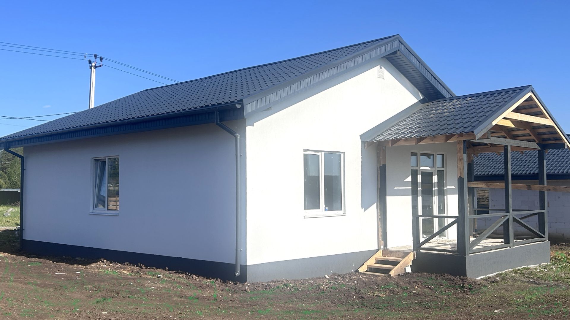 Коттедж с видом на лес рядом речка поле отделка под ключ 89221794179