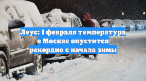 Леус: 1 февраля температура в Москве опустится рекордно с начала зимы