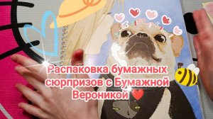 Бумажные сюрпризы 😺 Распаковка ✨ Вопрос ❓❓❓