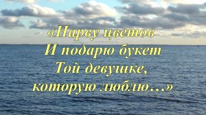 "Нарву цветоа и подарю букет той девушке, которую люблю "