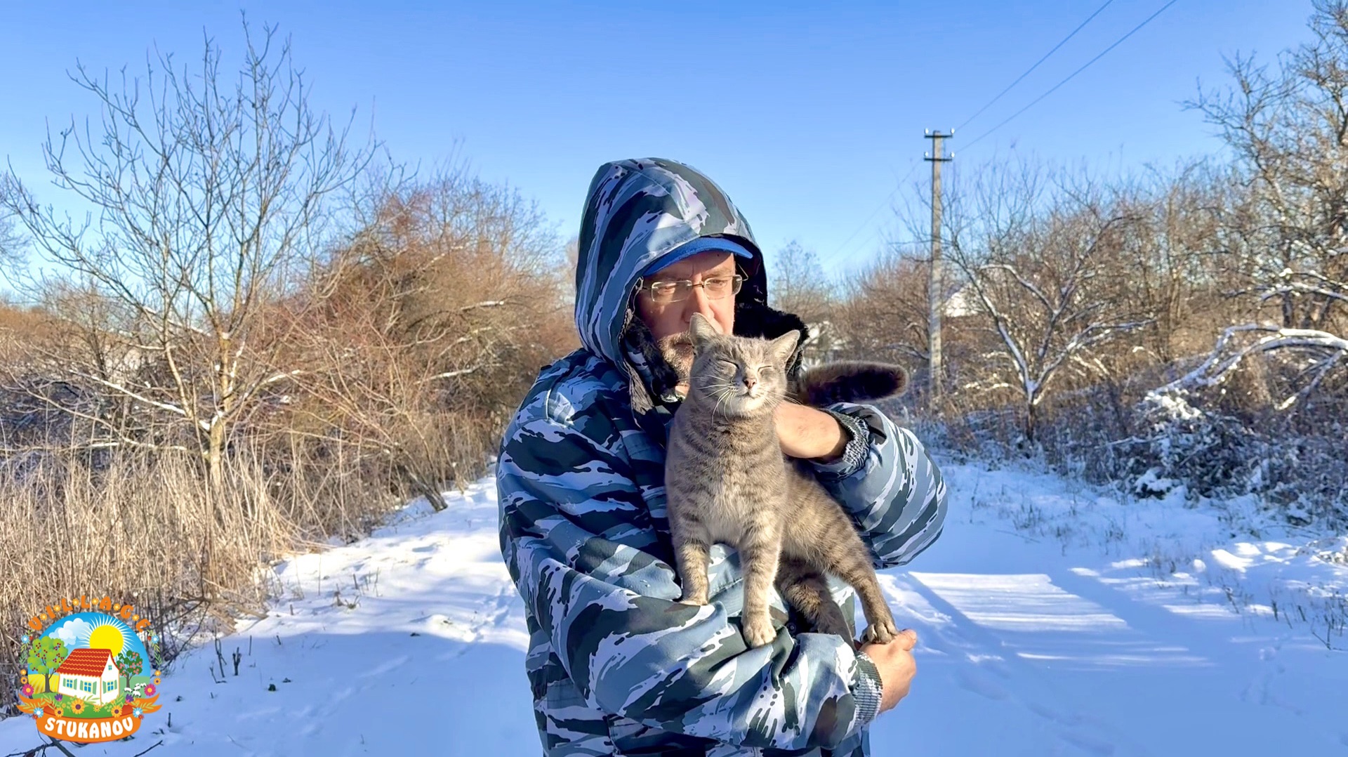КАК ЖИВУТ ЗИМОЙ НА ГЛУХОМ ХУТОРЕ. Дорога в Мостовской. смотреть онлайн