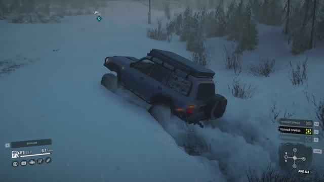 SOOTY Toyota landcruiser 80 просто проехал по снегу после капитального ремонта и тюнинга сноураннер смотреть онлайн