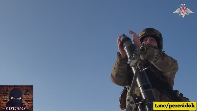 Связка: миномёт + FPV-дрон смотреть онлайн