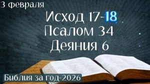 3 февраля. Марафон "Библия за год - 2026"