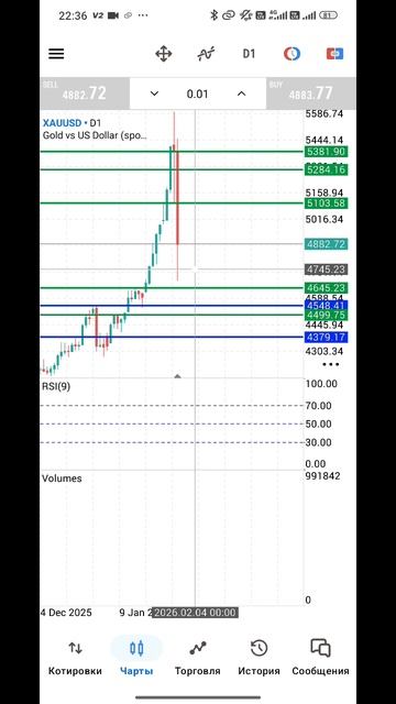 Золото Форекс на 2.02.2026