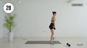 📹 30-минутная тренировка для ягодиц и бедер с гантелями - скульптурирование, подтяжка