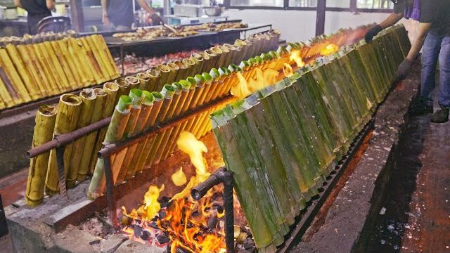 Рис в бамбуковых трубках на кокосовом молоке, приготовление кокосового молока смотреть онлайн