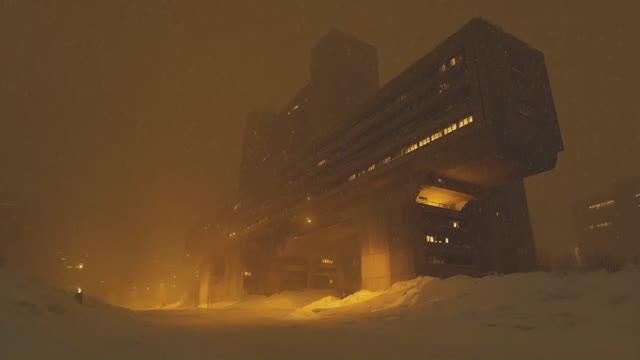 Work Music Snowy Cyberpunk Winter Blade Runner Ambience смотреть онлайн