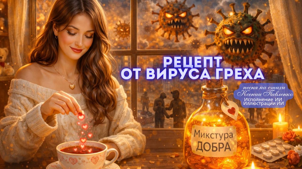 "Рецепт от вируса греха " песня на стихи Ксении Павленко смотреть онлайн
