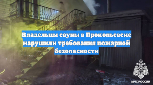 Владельцы сауны в Прокопьевске нарушили требования пожарной безопасности