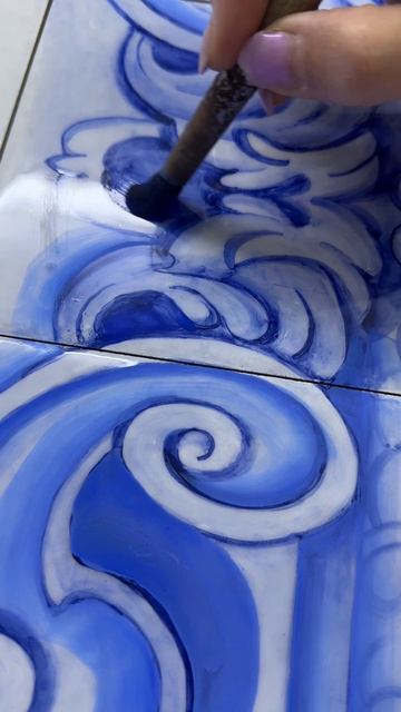 Крея керамик ручная роспись азулежу