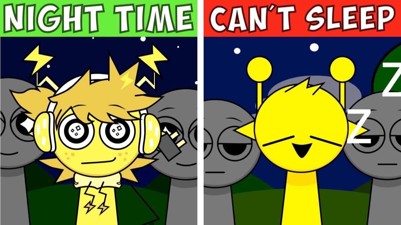 INCRDIBOX SPRUNKI: НОЧНОЙ РЕЖИМ 🌙 VS ВСЕ НЕ СПЯТ — НОРМАЛЬНО 😴 VS ХОРРОР 👻! смотреть онлайн