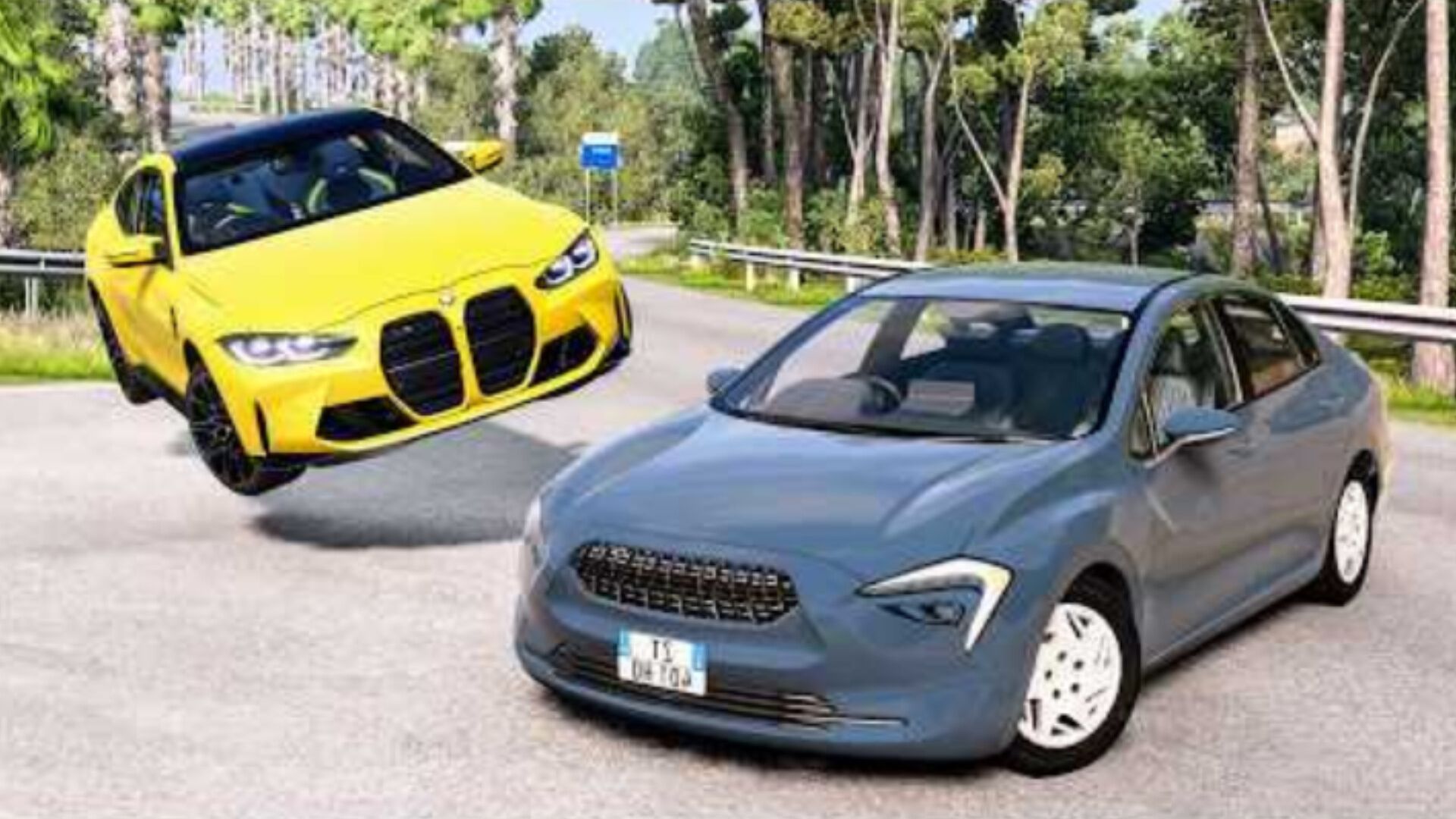 BeamNG Drive - Аварии с высокоскоростным движением автомобилей смотреть онлайн