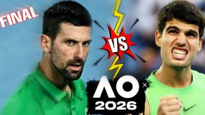 Алькарас К — Джокович Н  Теннис. Australian Open. Мужчины. Финал. Прямая трансляция.