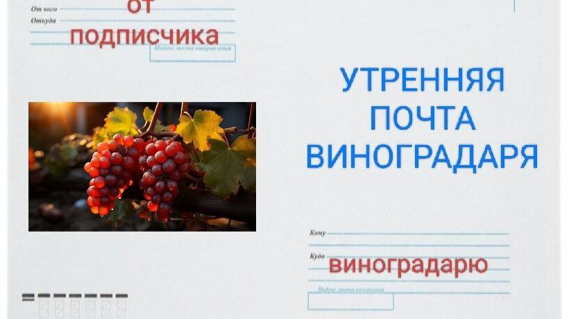 Утренняя почта виноградаря. Ответы на ваши вопросы в комментариях! смотреть онлайн