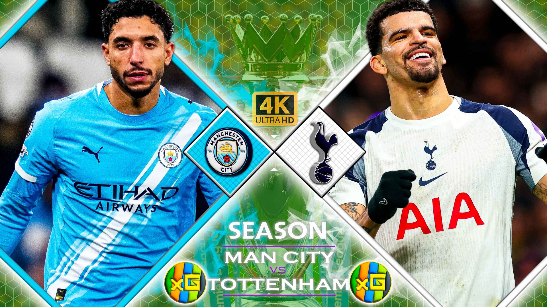 Тоттенхэм - Манчестер Сити | Чемпионат Англии | 01.02.2026 | Прямая трансляция |xG смотреть онлайн