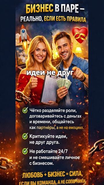 Работаем вместе: как не разрушить отношения из-за общего бизнеса? смотреть онлайн