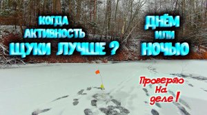 ✔ Рыбалка на жерлицы на малой реке Когда активность хищника лучше днём или ночью_ Проверяю на деле