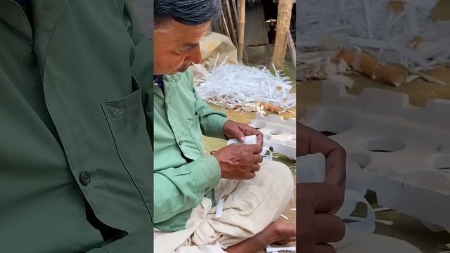 Превращение отработанного пенопласта в красивые цветы для домашнего декора смотреть онлайн