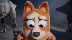 Приключения героя Блуи . Блуи против Динозавра Монстра детский мультик про собак для детей