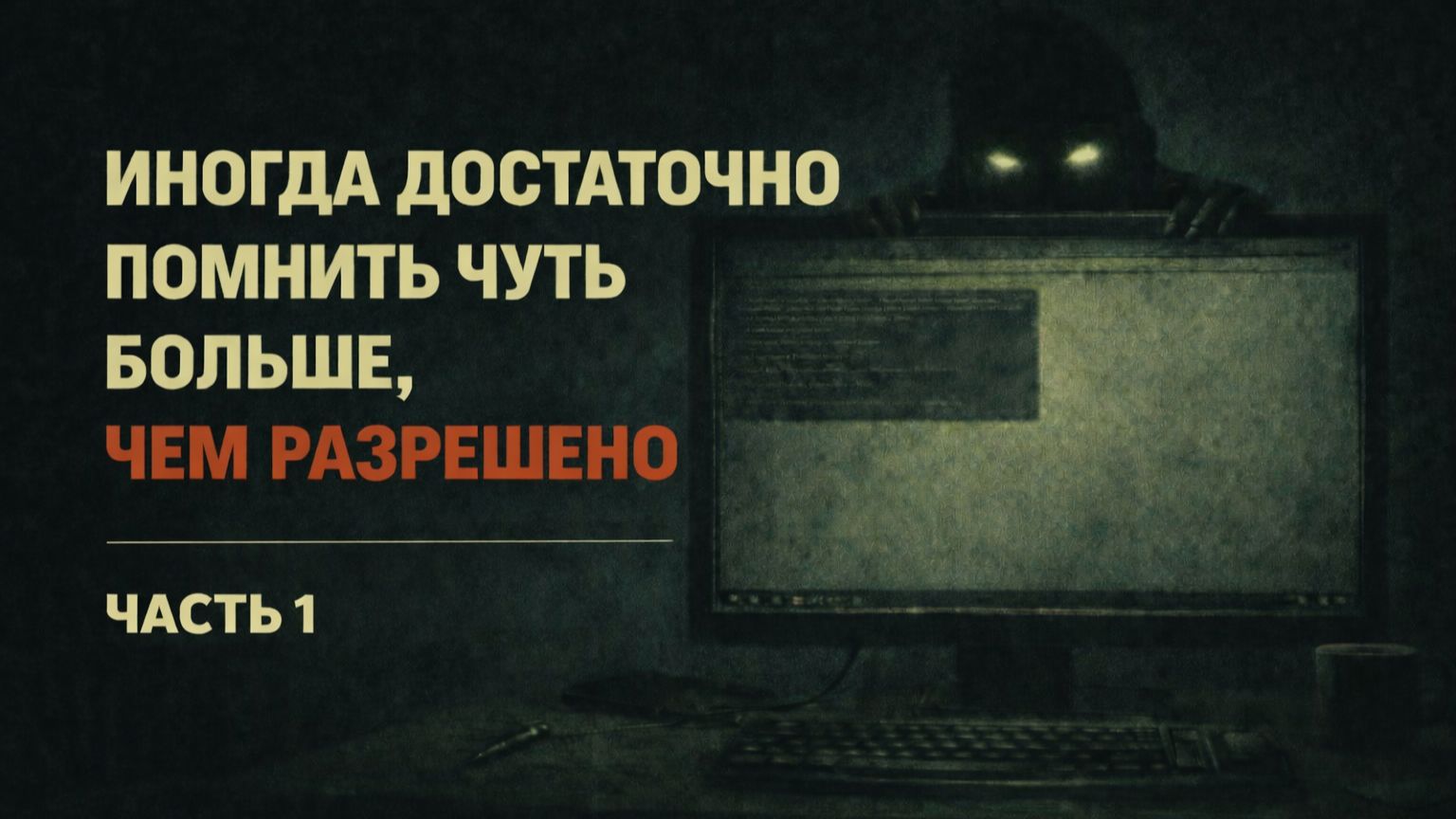 ИНОГДА ДОСТАТОЧНО ПОМНИТЬ ЧУТЬ БОЛЬШЕ, ЧЕМ РАЗРЕШЕНО