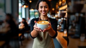 кофе и девушка