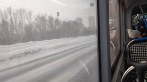 поездка на автобусе ЛиАЗ 6213 борт 191805, по маршруту 687