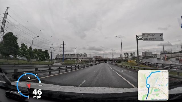 4k  Мытищи — Москва. Волковское шоссе — ул.Енисейская #roadtraffic