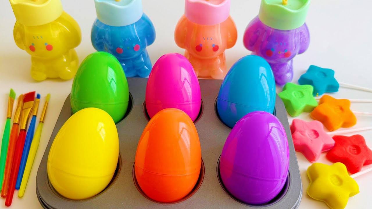 Мультики для детей. Превращение антистрессики в яркие игрушки. Мультики залипалки для малышей