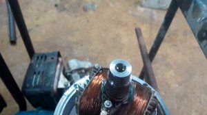 как снять якорь(ротор) на бензогенераторе