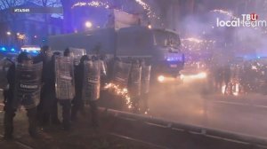 Акция протеста в Турине завершилась боями с полицией