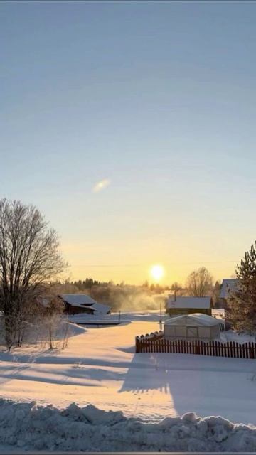 Зима в деревне