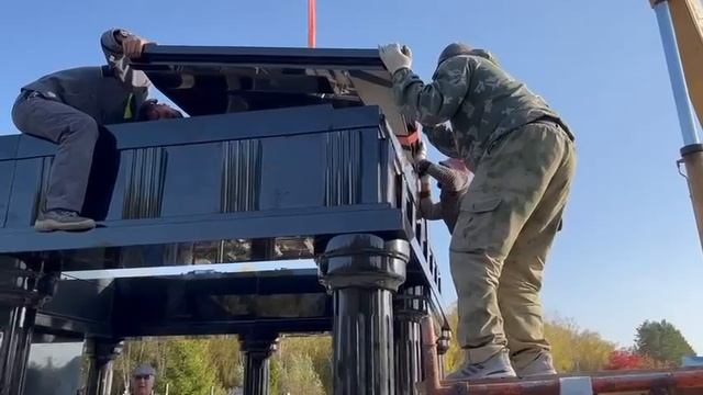 Монтаж мемориального комплекса в городе Саранск, кладбище номер 5 Монтаж мемориального комплекса в городе Саранск, кладбище номер 5