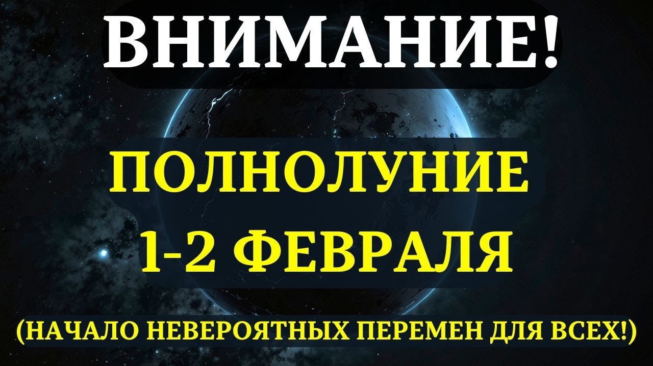 НАЧИНАЕТСЯ!🙏 ПОЛНОЛУНИЕ 1-2 февраля!😇 Почему ОНО НЕВЕРОЯТНО ВАЖНО ДЛЯ ТЕХ, КТО ЖДЁТ ПЕРЕМЕН.💖 смотреть онлайн