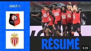 Монако 4:0 Ренн. Обзор матча, Лига 1, тур 20