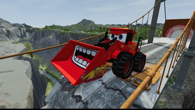 Мультики: ГИГАНТСКИЙ и МАЛЕНЬКИЙ бульдозер против поезда — кто кого? 🚜🚂💥 смотреть онлайн